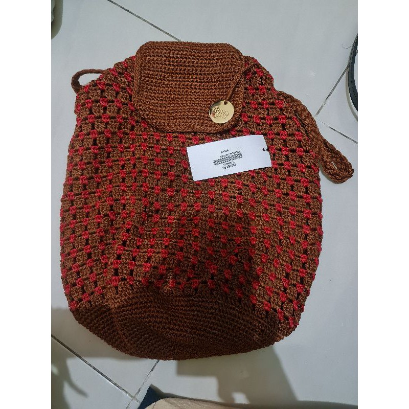 tas dowa rajut ransel slempang original preloved vvgc