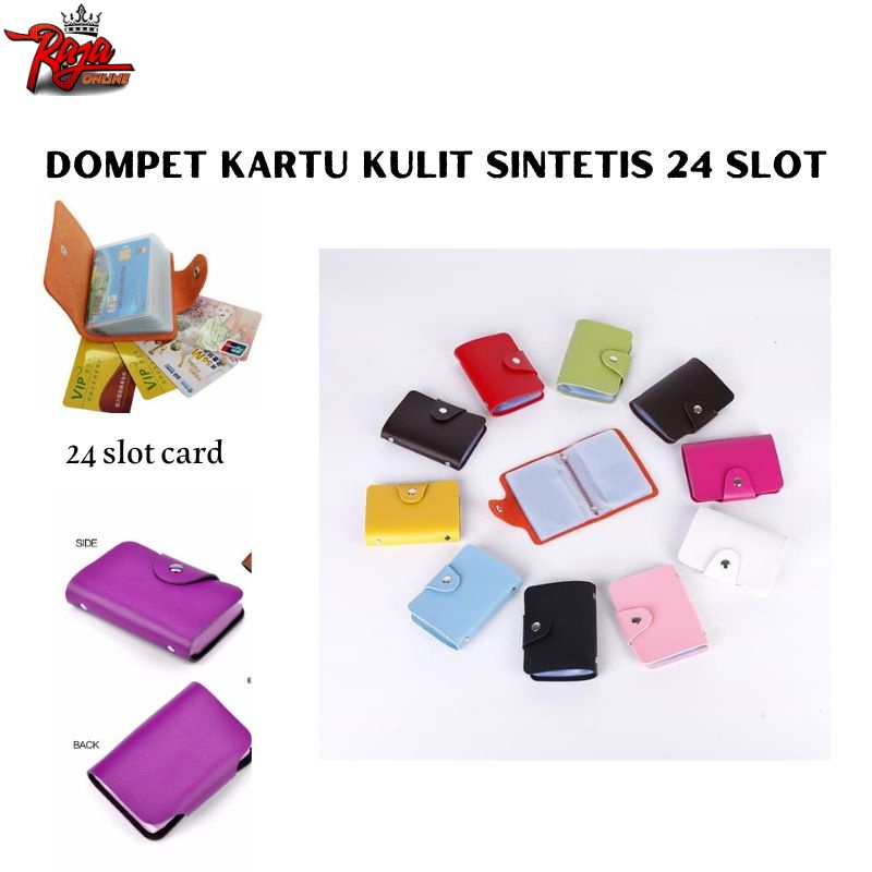 DW24 - Dompet kartu kredit elegan / Dompet Kartu 24 slot kulit sintetis