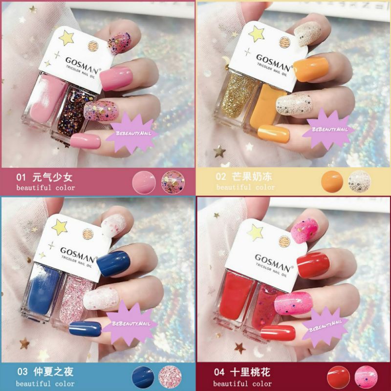 ( PART 1 ) Kutek 2in1 nail polish 2in1 kutek ORIGINAL Gosman kutek 2 in 1