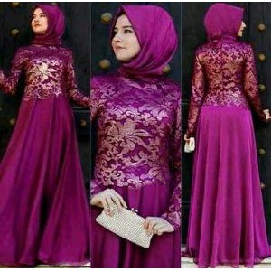 Jual long dress khalifa   maxi khalifa   gamis khalifa Limited