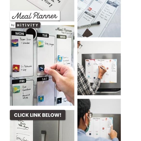 

(PI)✩ MEAL PLANNER BY HITIVITY / MAGNET KULKAS(Restoks⭐.lagi)⭐