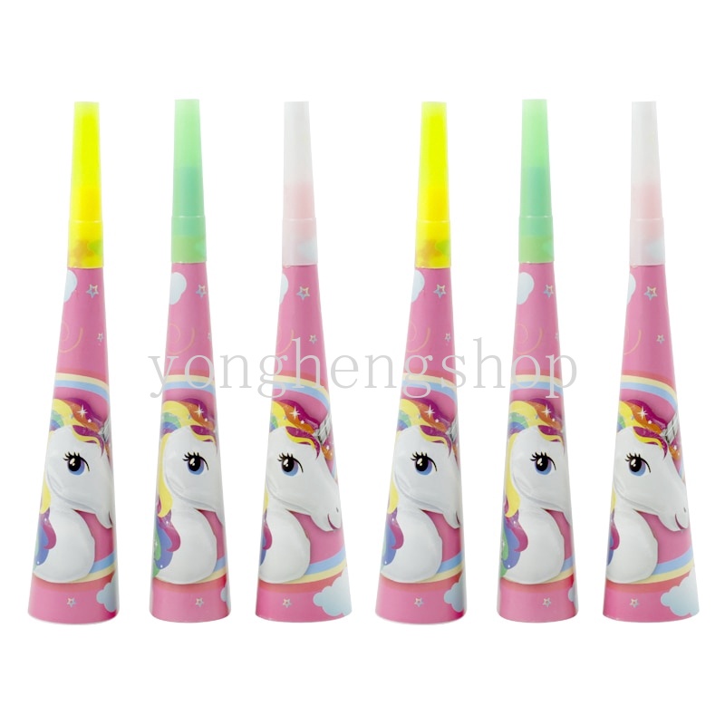 Set Kotak Permen Sekali Pakai Tema Unicorn Warna Pink Untuk Dekorasi Pesta Ulang Tahun Anak