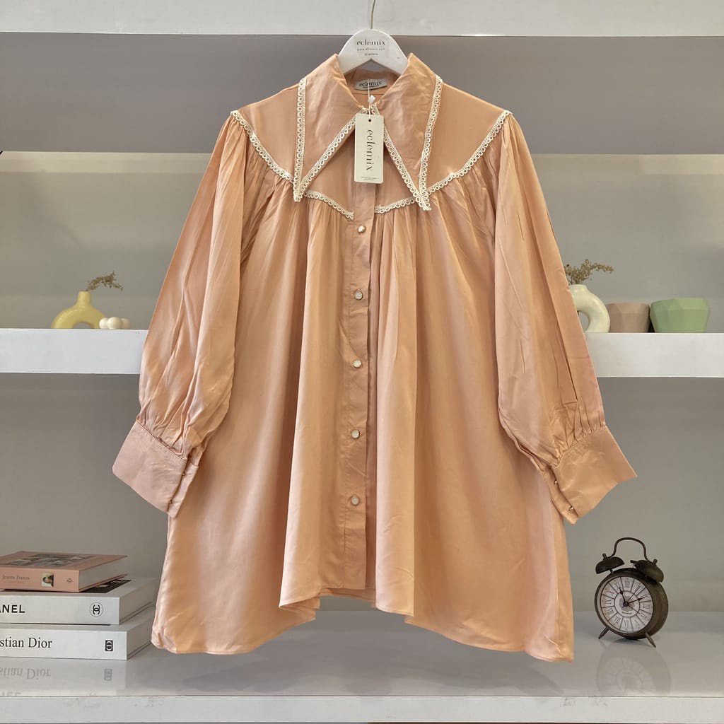 BEFAST - ZRX OOTD Blouse DASIA / Eclemic Top Hea Casual Style / Blouse Wanita Remaja / Atasan Lengan Panjang / Blouse Kekinian Remaja ABG / Fashion Wanita Kerja / Blouse Casual Wanita / Termurah / Blouse Keluaran Terbaru