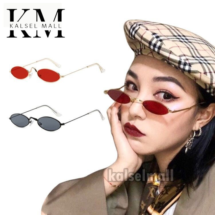 Kacamata Hitam Pria Wanita Frame Metal Gaya Retro Kaca Mata Thug Life Mosaic Sunglasses Bingkai Bulat Kecil Tiktok Jaman Now Youtuber Selebgram Cosplay Japanese Jepang Meme Anime Mosaic Streetwear Pixel 8 Bit Funny Party Fashion Aksesoris Warna KCH29