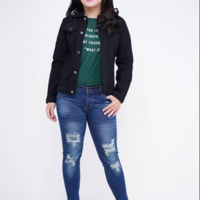 Black jeans jacket