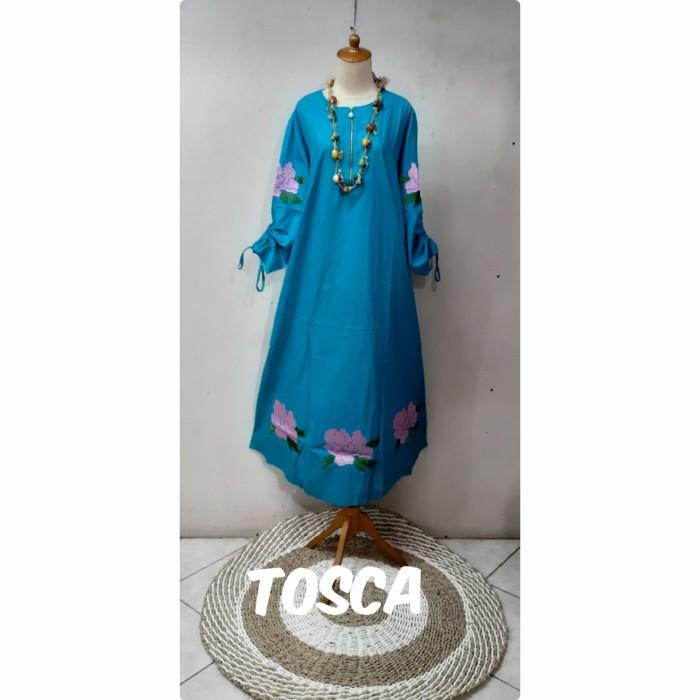 Gamis katun HQ bordir original halus (adem.lembut) JUMBO