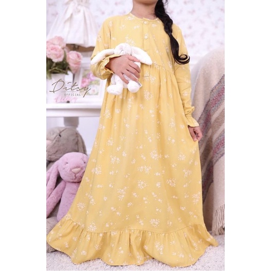Ditsy Little Vaia Yellow Size 4