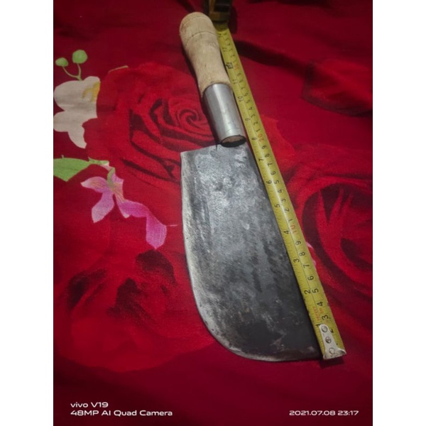 pisau potong ayam/ cacah daging sapi & ayam bahan baja