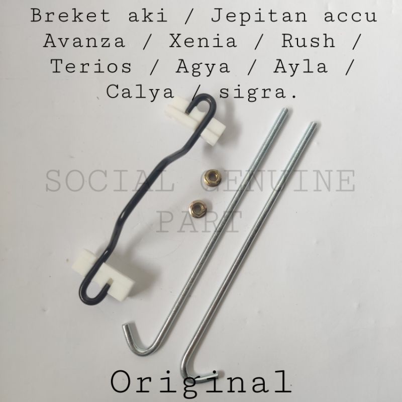 Breket aki jepitan eccu Avanza Xenia rush Terios calya sigra Ayla agya