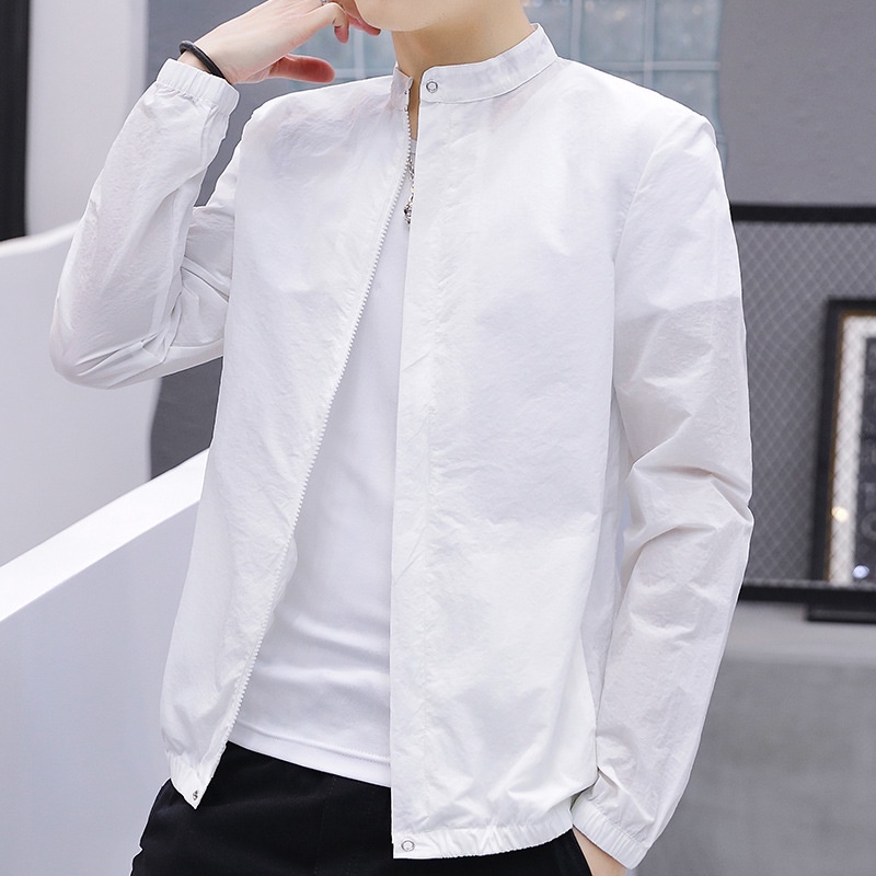 Perlindungan Matahari  Tipis 2022      Korea Jaket Fashion Rompi Jas Hujan jaket Pria