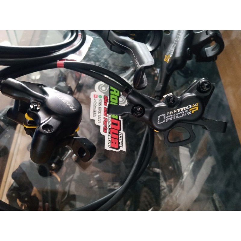 brakeset tektro orion 2+4 piston kaliper 2 piston