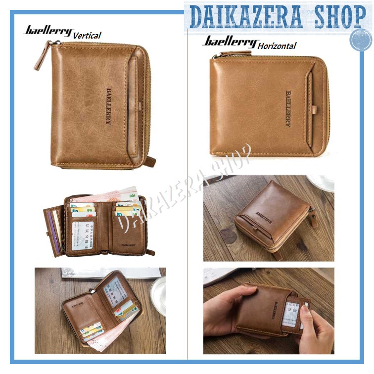 Dompet Pria Resleting Vertical &amp; Horizontal - Baellerry