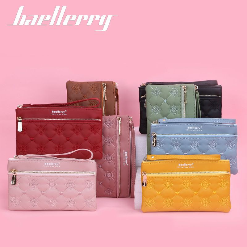 BAELLERRY N1828 Clutch Wanita Bahan Kulit PU Leather Premium WATCHKITE WKOS