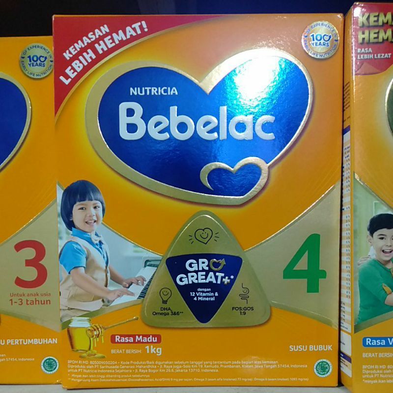Jual Bebelac 4 Rasa Madu Dan Vanila 800g 1kg Shopee Indonesia