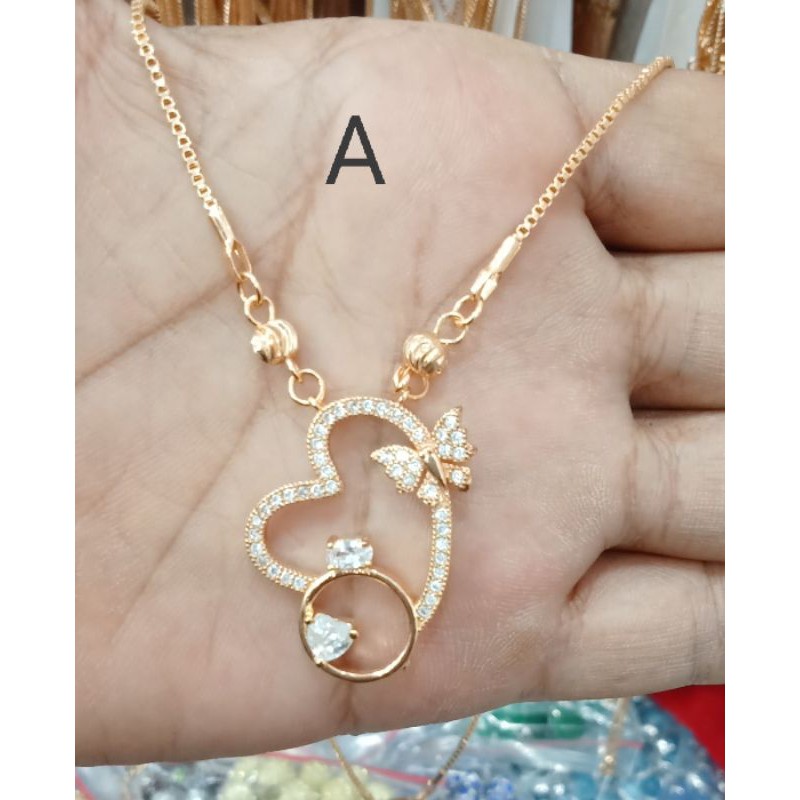 C11. Kalung xuping wanita lapis emas 45 cm