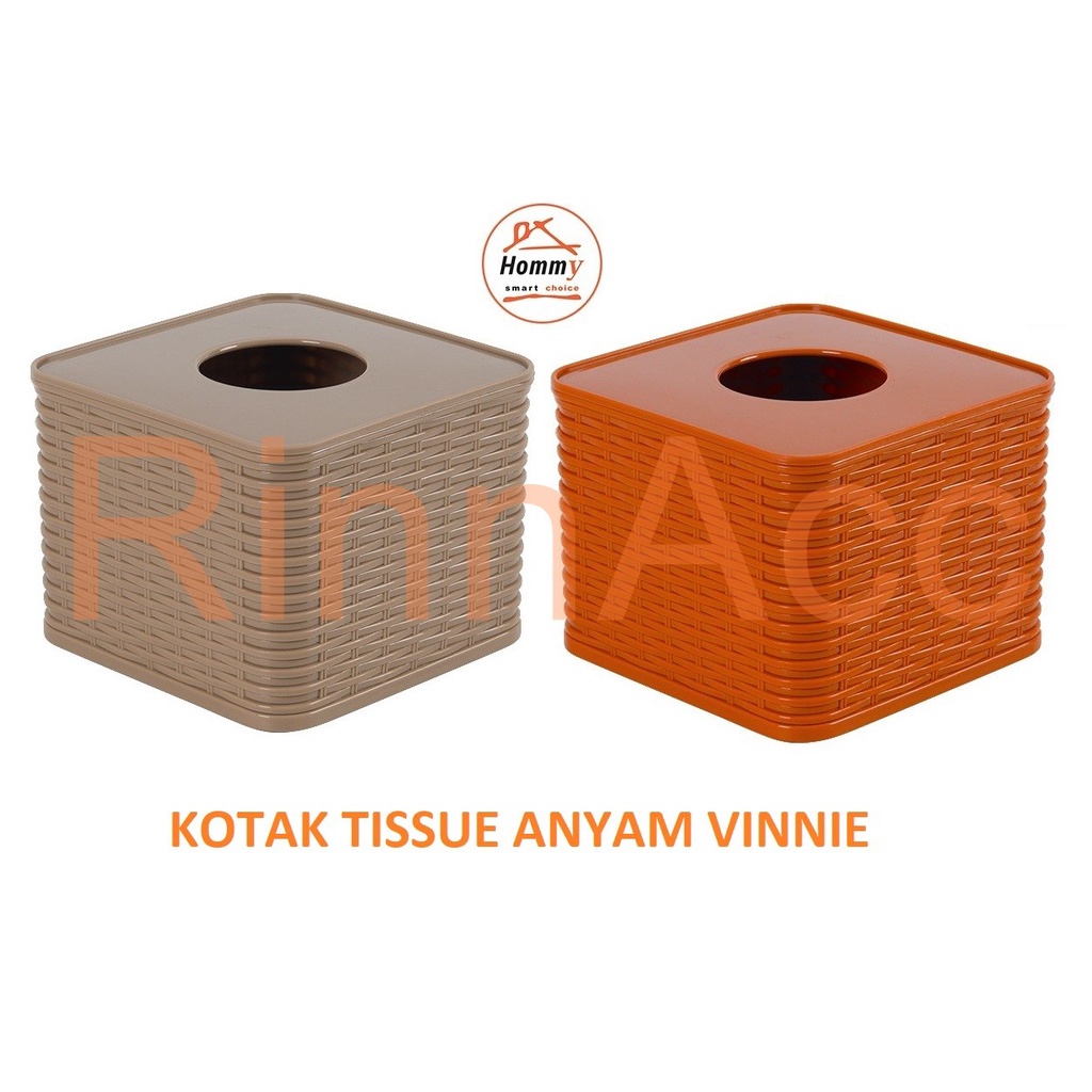 Tempat Tissue Vinnie Hommy Rotan Anyam / Box Kotak Tempat Tisu