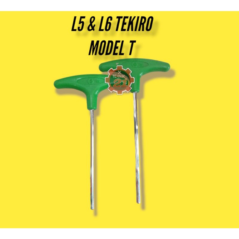 KUNCI L LETER TEKIRO 5 DAN 6 MM KUNCI L MODEL T KUNCI L GAGANG