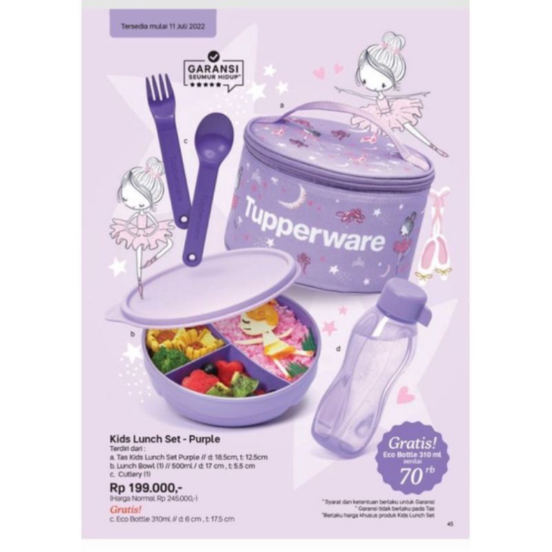 Transformer Lunch Set Tupperware / Little Pony Lunch Set / Kids Lunch Set /Upin Ipin Lunch Set