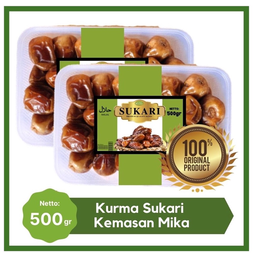 

ORIGINAL Kurma Sukari Ammar Herbal Kemasan Box Mika 500gr Kurma Sukari Premium Quality