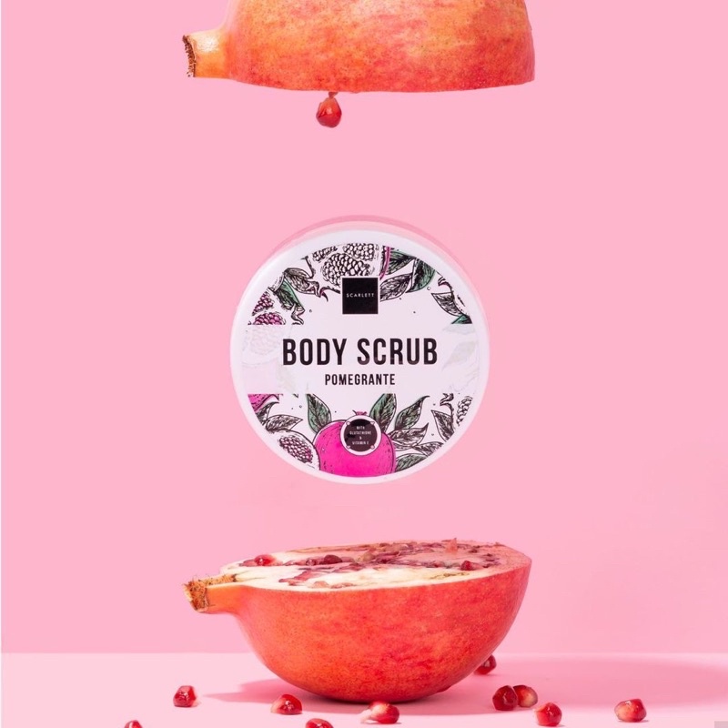 SCARLETT - Pomegrante Whitening Body scrub