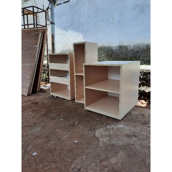 lemari kecil rak minimalis modern set