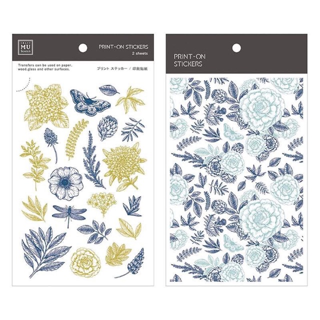 

MU CRAFT Print On / Rub On Sticker - Olive Plants [051]