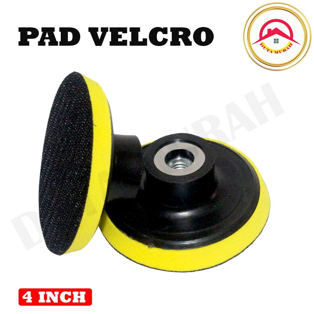 Tatakan Amplas Velcro / Pad Velcro 4'' Inch isi 1 pcs - Velcro Grit Pad M10