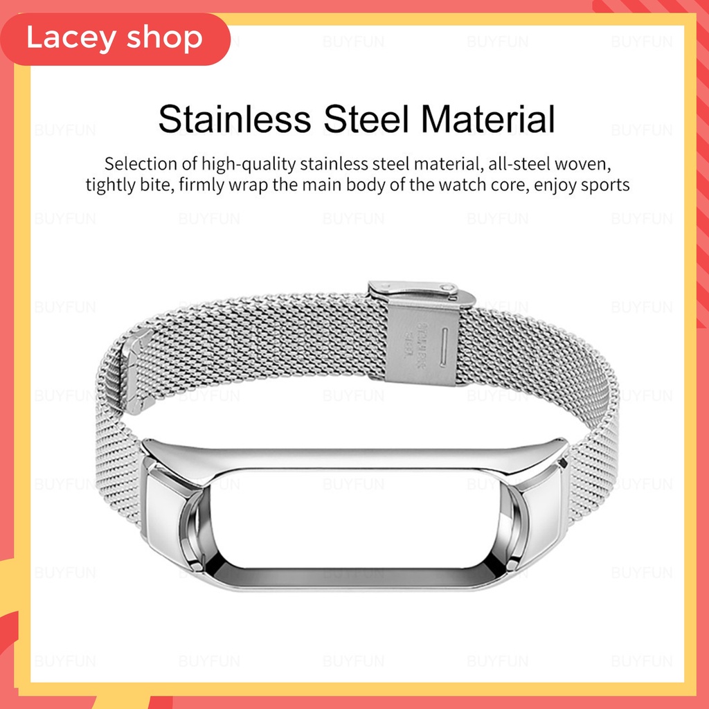 Strap Metal Xiaomi Band 3 4 5 6 Gelang Stainless Steel