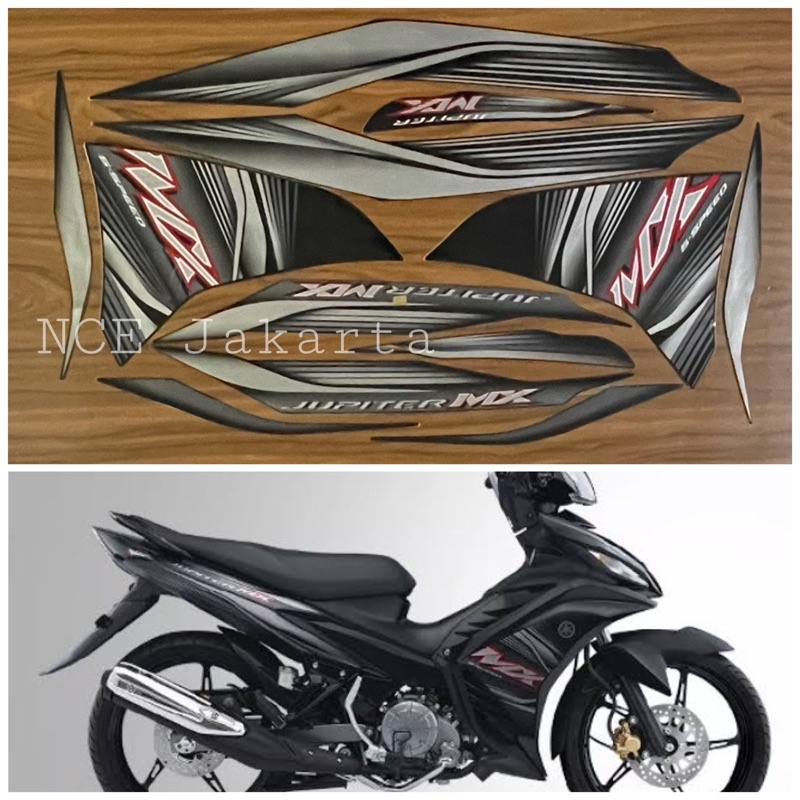 STIKER STRIPING NEW JUPITER MX 2012 HITAM