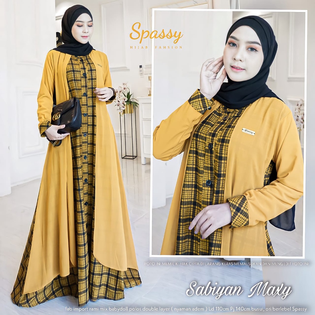 SPASSY DRESS MUSLIM WANITA SABIYAN MAXY