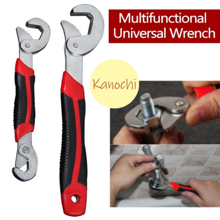 2pcs SNAP N GRIP Kunci Inggris Serbaguna 2 Pas Universal Magic Wrench