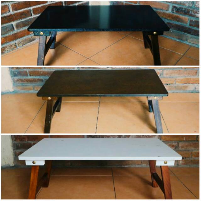 Meja Belajar Lipat Kayu Portable Untuk Belajar