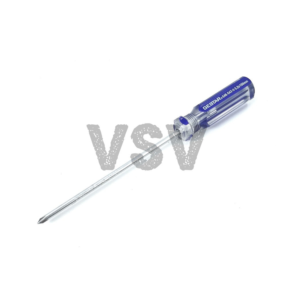 GESTAR Mechanical screwdriver (+)3.2x100mm Obeng crystal Obeng plus