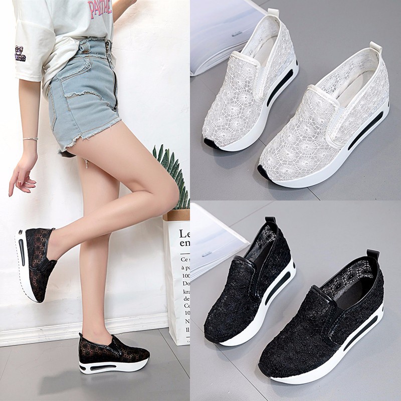 [READY STOK] [LC] SEPATU KOREA Sepatu Wanita Wedges 319 Non Tali TOP QUALITY Sepatu Wanita Sepatu Impor BATAM