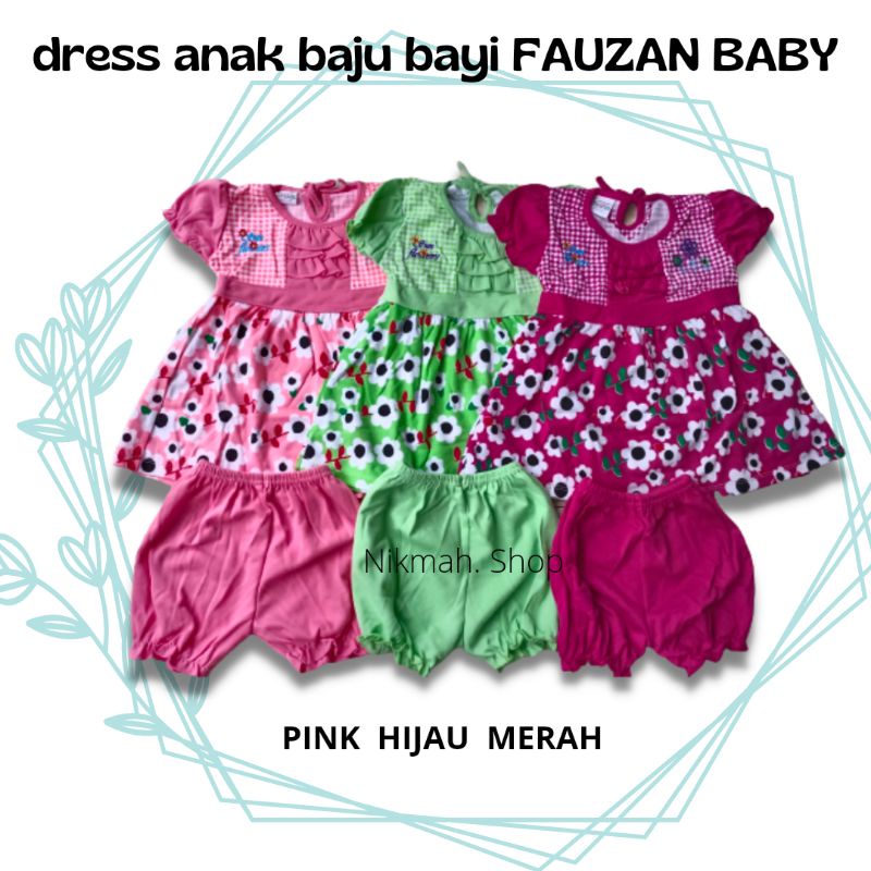 dress anak baju bayi FAUZAN BABY