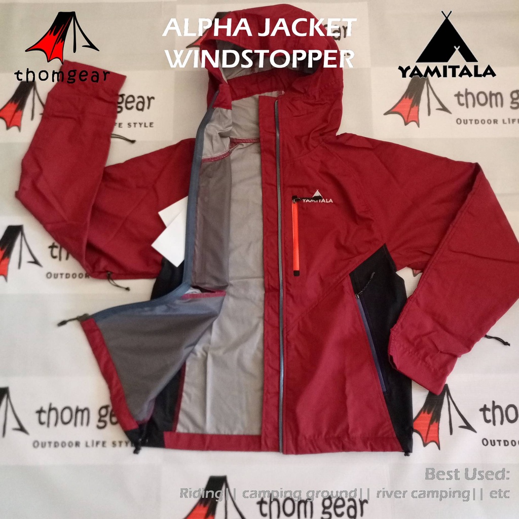 Yamitala Jaket Gunung Soft Shell Alpha Jacket Olahraga Breathable Hodei Bersepeda Windrunner Windproof Sepeda Hiking Gunung Pria Wanita Water Resistant Thomgear Krucil Probolinggo