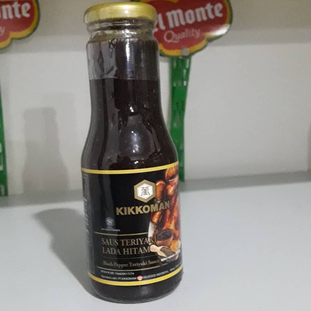 

Kikkoman saus teriyaki lada hitam
