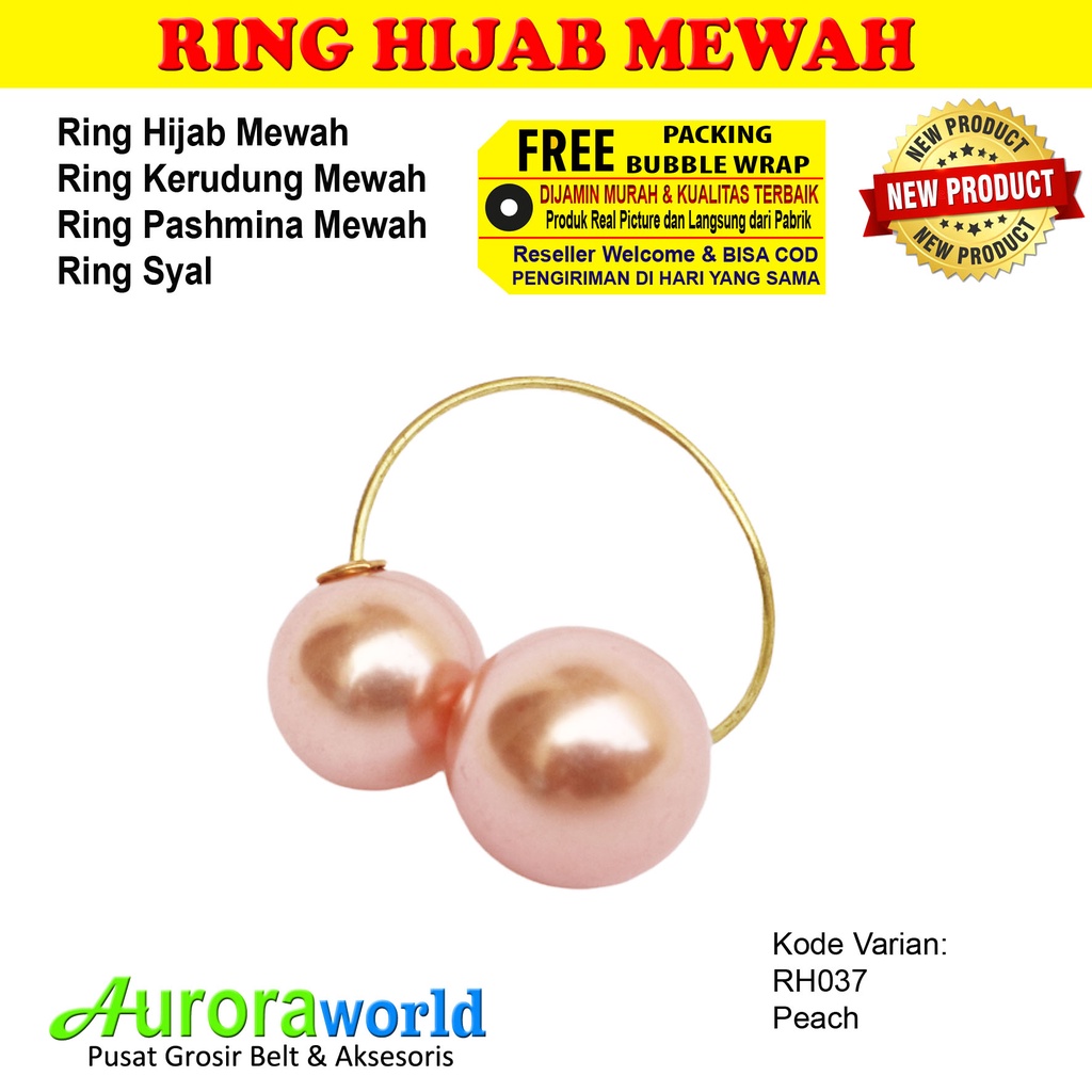 AURORAWORLD Ring kerudung ring hijab ring syal ring jilbab Terbaru bisa COD