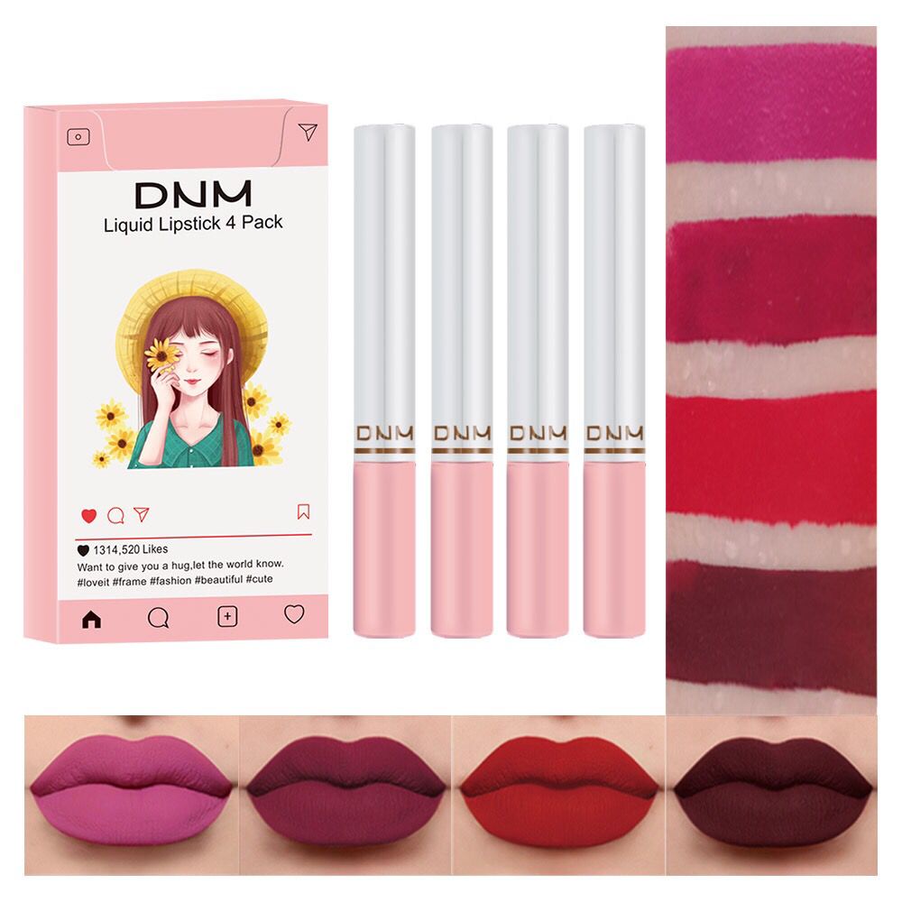 DNM MATTE WATERPROOF LIPSTICK SET 4 / PEWARNA BIBIR / LIPSTICK WANITA