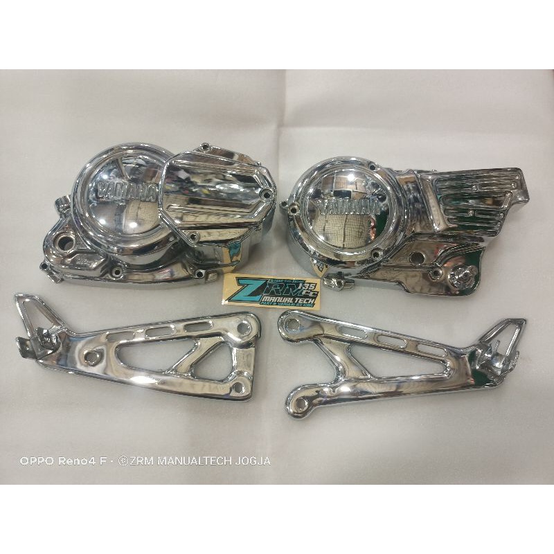 BLOK KOPLING RX KING 2004 ORIGINAL JAPAN DAN FOSTEP ORIGINAL JAPAN FULL CROOM