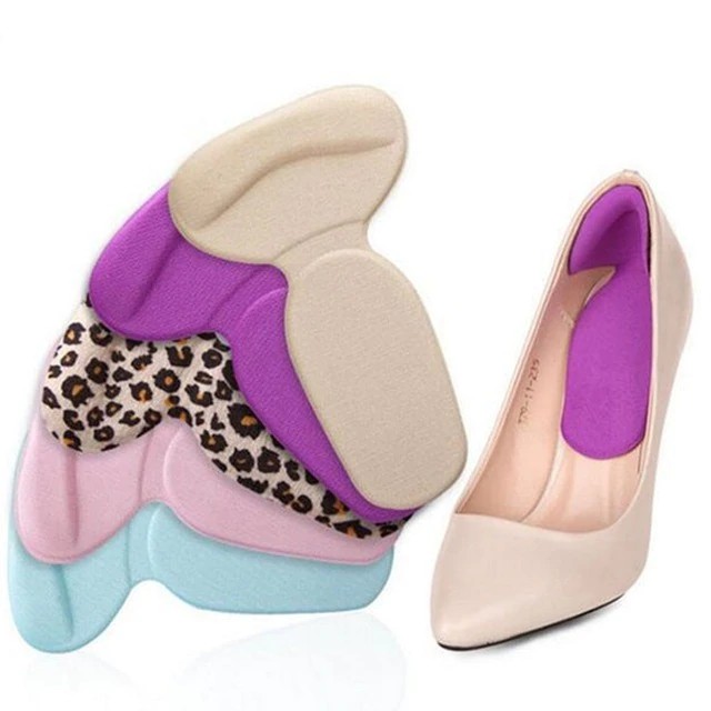 1 Pasang Soft T-Shape High Heel Grips Liner - Insoles Protector Cushion Pads shoes sepatu