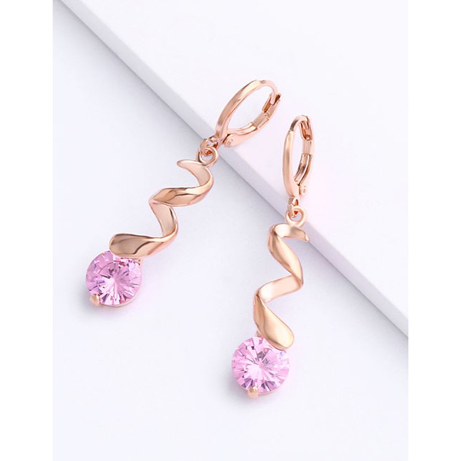 LRC Anting Tusuk Fashion Zircon Earrings F58777