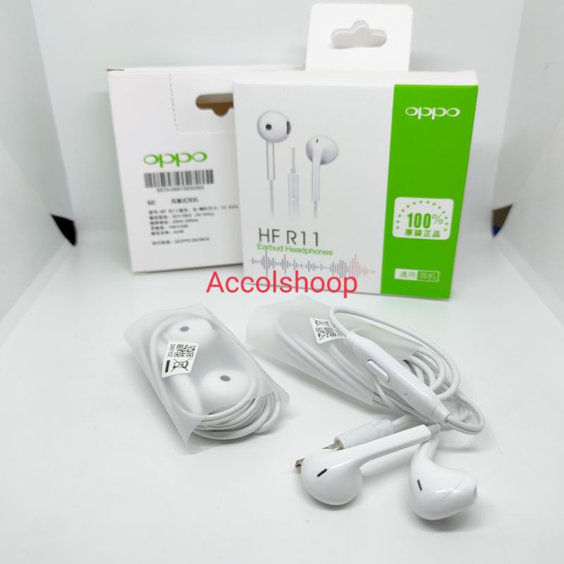 Headset Oppo R11 Handsfree Oppo R11 Headphones Oppo