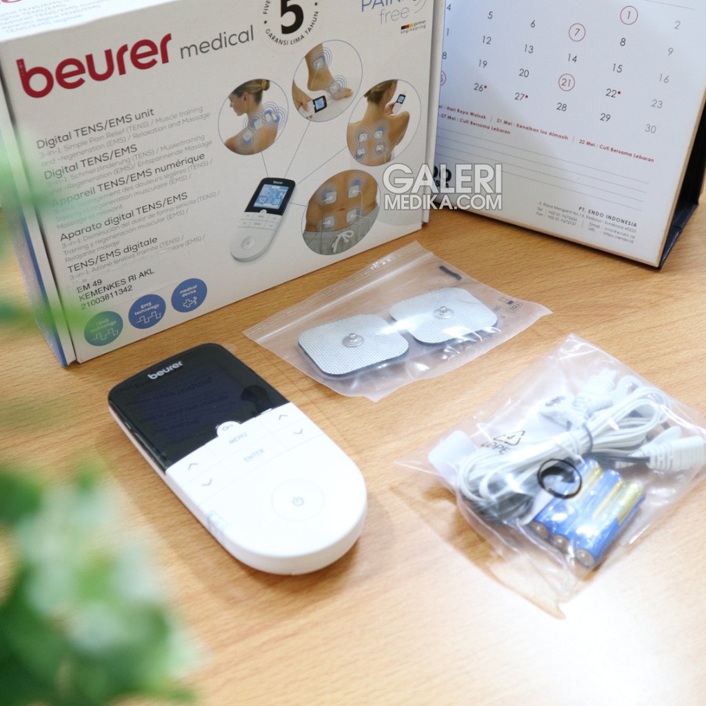 Alat Pijat Digital TENS EMS Beurer EM49 / EM 49 / EM-49 Alat Stimulasi Saraf 2 Channel