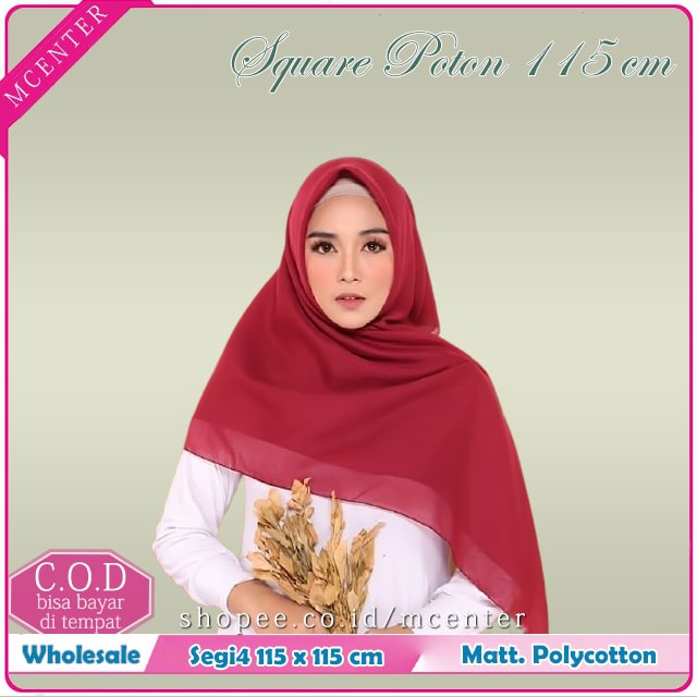 Bella Square New &quot;warna part 1&quot; || hijab segiempat Fine Chifon