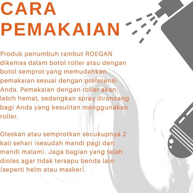 【MEGA SALE】 ROEGAN Minoxidil 2% - Penumbuh Rambut (untuk Botak & Rontok)