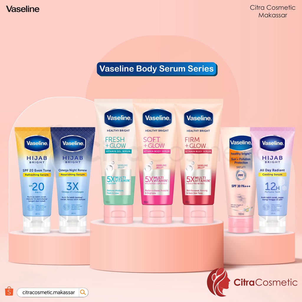 Vaseline Vitamin Body Serum Series 180 Ml