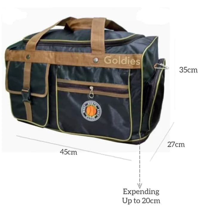 Travel bag jumbo multifungsi sleting expanding waterproofing