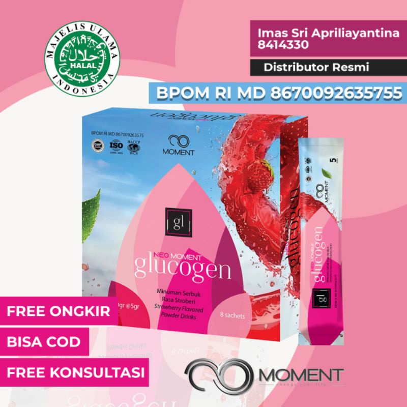 ( ASLI ) NEO GLUCOGEN MOMENT MINUMAN SUPLEMEN NUTRISI ✅ PEMUTIH KULIT ✅ JERAWAT ✅ PROMIL PAKET