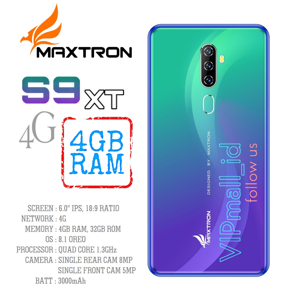 HP MAXTRON S9 XT 4G - HP ANDROID 6" RAM 4GB/32GB